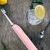 desleep(Desleep)電気歯ブラシ大人D 12歯ブラシヘッドの歯の充電式電気音波式歯ブラシカップルのタイプは全自動歯ブラシの桜の粉です。