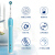 EUROB(Oral-B)ブラウンEUROb成人電動歯ブラシ輸入充電式3 D歯ブラシD 16/P 600 3 D D D 16ブルー*4種類のブラシヘッド