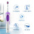 EUROB(Oral-B)電気歯ブラシドイツブラウブ2 D成人充電回転式歯ブラシクリアアップグレード版D 12クリアパープル