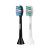 doxo多ヒルの電動歯ブラシデュポンの柔らかいブラシは歯ブラシの頭の4枚の多いヒルの通用する版の白いブラシを交換します。