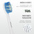 ROAMAN（ROAMAN）汎用タイプの電動歯ブラシヘッドはROAMAN大人タイプのすべての型番の電動歯ブラシ3本入りです。