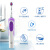 【回転クリーナー】EUROB(Oral-B)ブラウン電動歯ブラシEUROb 2 D充電式回転式カップル電気歯ブラシD 12紫