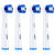 EUROB(Oral-B)ドイツブラウブラシヘッド輸入電動歯ブラシ大人D 12/D 16/P 2000/P 4000など汎用EB 20-4精密清潔タイプブラシ*4本入り