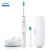 フレップス電動歯ブラシ大人用HX 8962充電式音波式振動歯ブラシの2つのモードをスマートに携帯できるダブルブラシヘッドHX 8962