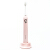ソフトクリーム電動歯ブラシ音波式電動歯ブラシ充電式洗顔器2本の歯ブラシヘッドピンク