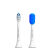 フレップス電動歯ブラシHX 6616成人充電式音波式震動歯ブラシ紫舌苔付ブラシヘッドHX 6730アップグレードカップル2本セット（紫を買って藍を送って実際に2本）