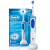 EUROB(Oral-B)ブラウン電動歯ブラシEUROb 2 D充電式回転式大人用電動歯ブラシD 12シリーズの2つの柄の2つのブラシヘッド(青+紫)が歯ブラシケースにプレゼントされます。