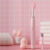 ROAMAN電気歯ブラシT 10大人カップルの柔らかい毛の音波式歯ブラシワイヤレスセンサー式充電家庭用防水洗顔+歯と歯の二合一に4本のブラシのピンクが含まれています。