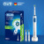 EUROB(Oralb)電動歯ブラシ大人3 D音波式振動歯ブラシ(ヘッド付*2)Pro 600 Plus空色D 16+。