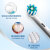 EUROB(Oralb)電動歯ブラシ大人2 D音波式振動(ヘッド付*2)清新ブルーD 100ブラウ精工