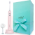ソフトクリームフリープリント超微細軟毛電動歯ブラシ音波式電動歯ブラシカップル電動歯ブラシ充電式洗顔器無料オーダーメイドブラシとピンクの洗顔料