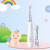BabySmile子供用電動歯ブラシ日本輸入音波式振動LEDレインボーライトベビー幼児(柔らかい毛の交換ブラシを含む*2)レベルアップモデルS-204 Pピンク